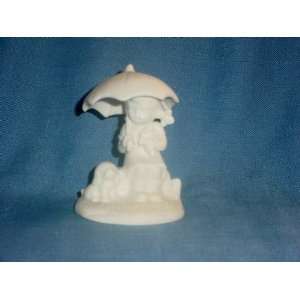  Porcelain Girl with Umbrella & Dog Figurine Everything 
