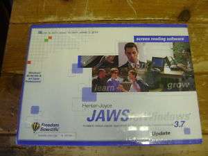 NEW JAWS FOR WINDOWS 3.7 SCREEN READER FOR BLIND  