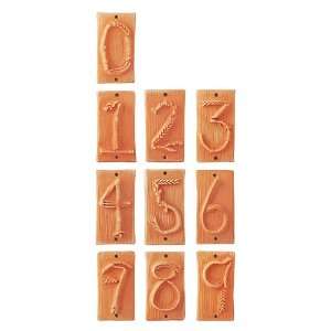  Terra Cotta Clay House Numbers Music