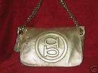 NWT BEBE GORGEOUS GOLD SOFT LEATHER BAG $214