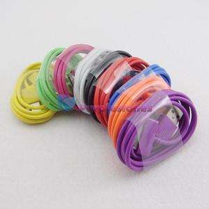   colorful USB sync data charger cable cord for iPod iPhone 3 3Gs 4 G 4S
