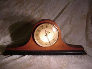Vintage Hammond Synchronous Wood Mantel Clock Electric  