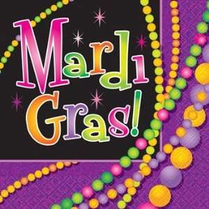  Mardi Gras Beads   Lunch Napkins (16) Party Supplies Toys 