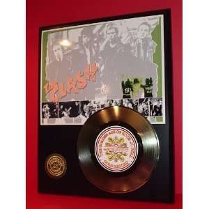  CLASH LIMITED EDITION GOLD RECORD DISPLAY 