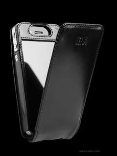 A84 Sena Magnetflip Folio Leather Case w/Magnetic Closure for iPhone 4 