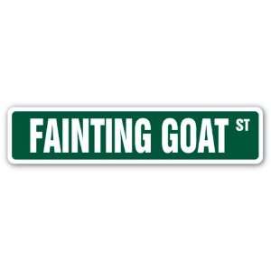  FAINTING GOAT Street Sign farm animals funny gag gift 