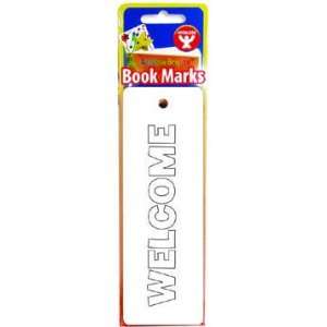  42661 Welcome Bookmarks with Holes   White (100 