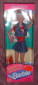 1996 BACK TO SCHOOL Barbie DOLL Blonde NRFB Student SE  