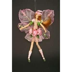  Flower Fairy Pink Rose Fantasy Fairy Ornament 9 