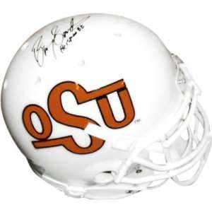 Barry Sanders Oklahoma State Cowboys Autographed Schutt Authentic Full 