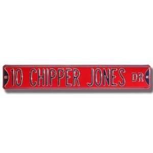  10 Chipper Jones Drive Sign 6 x 36 MLB Baseball Street 