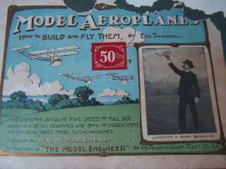 xRARE 1909 EARLY Model Toy Airplane Kit   Complete   Aviation  