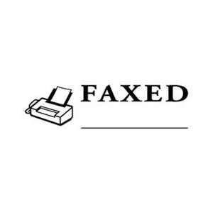   FAXED Stamp, 1/2 x 1 5/8, Black 032912 / COS032912
