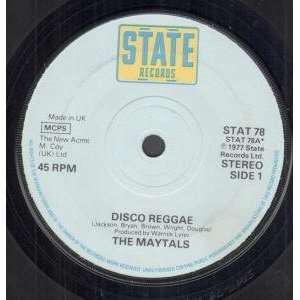    DISCO REGGAE 7 INCH (7 VINYL 45) UK STATE 1977 MAYTALS Music