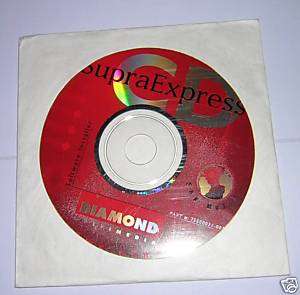 Diamond SupraExpress 56/56sp Modem Installation CD ROM  