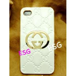   Gucci Pattern Case (White) for Iphone 4/ 4s By ESG Cell Phones