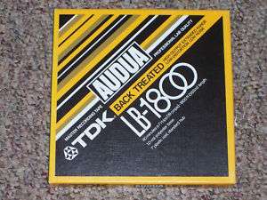 TDK LB 1800 Pro Reel to Reel Tape QualityTested Gnty  
