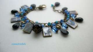 ERTE Art Deco Handmade Pictures Charm Bracelet  