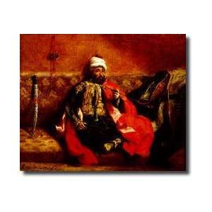  A Turk Smoking Sitting On A Sofa C1825 Giclee Print