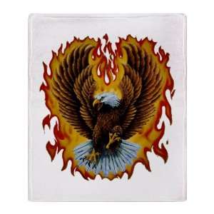   Throw Blanket Eagle with Flames Harley Davidson Gear 
