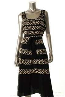 DKNY NEW Black Versatile Dress Silk Sale L  
