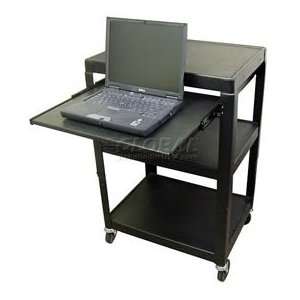  Buhl Steel Audio Visual Cart With Pull Out Shelf