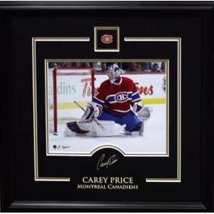 Carey Price 8 x 10 Montreal Canadiens Etched Signature  