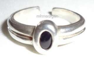 Silpada .925 Sterling Silver Black Onyx Toe Ring O0962 Retired Free 