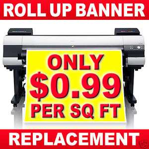 Vinyl Printing Replacement Roll Up Banner Stand Banner  