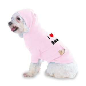  I Love/Heart Drew Hooded (Hoody) T Shirt with pocket for 