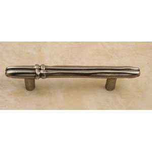 Lineage 3 Cabinet Pull In Antique Pewter Finish W/ Bronze Wash