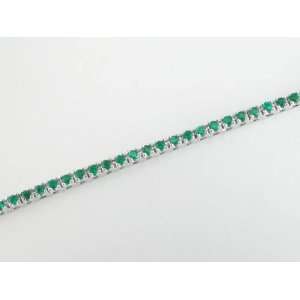  Ladies 2.00ct Emerald Tennis Bracelet SUNSET COLLECTION Jewelry