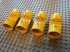 Lego ~ Lot of 4 YELLOW Round Cylinder Motor/Engine Space Ship Parts 