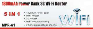 Hame 5 in 1 3G Mobile Wireless Router Broadband Power WiFi Hotspot MPR 