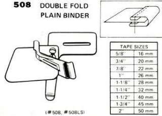508LS,508 INDUSTRIAL SEWING MACHINE DOUBLE FOLD BINDER  