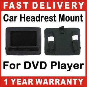 Car Headrest Mount for 7 7.5 Portable DVD Player Strap Case Bag New 