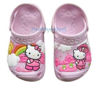 Girls Crocs™Bubblegum Kitty Sandals US Size 6c7 12c13  