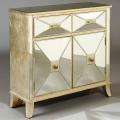 Hand painted Mirrored Drawer Accent Chest  
