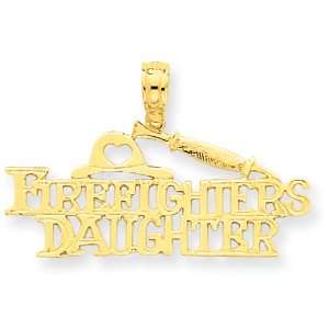  14k Gold Firefighters Daughter Pendant Jewelry