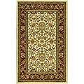 Lyndhurst Collection Majestic Ivory/ Red Rug (33 x 53) Compare 