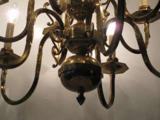 10 Branch Solid Brass Chandelier ceiling light  