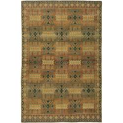 Nepalese Hand knotted Gold Inca Wool Rug (25 x 8)  