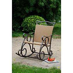 Valencia Resin Wicker/ Steel Frame Rocking Chair  