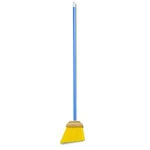  46 Metal Handle Blue/Yellow Bristle Tilt Angle Broom 