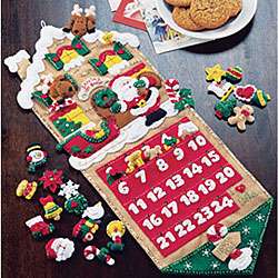 Santas Toy Shop Advent Calendar Applique Kit  