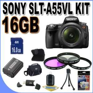  Sony a55 DSLR Camera with 18 55mm zoom lens + 16GB SDHC 