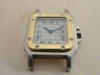 Santos De Cartier 18k Gold & St.Steel Automatic Lady Watch  