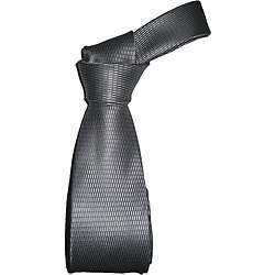 Dmitry Mens Grey Patterned Italian Silk Tie  