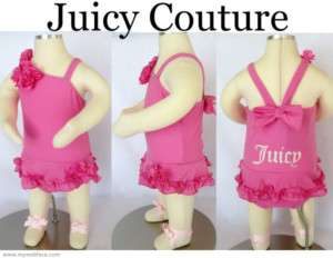 JUICY COUTURE BABY SWIMWEAR BATHING SUIT NWT NEW PINK  