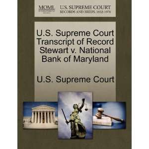   National Bank of Maryland (9781244956506) U.S. Supreme Court Books